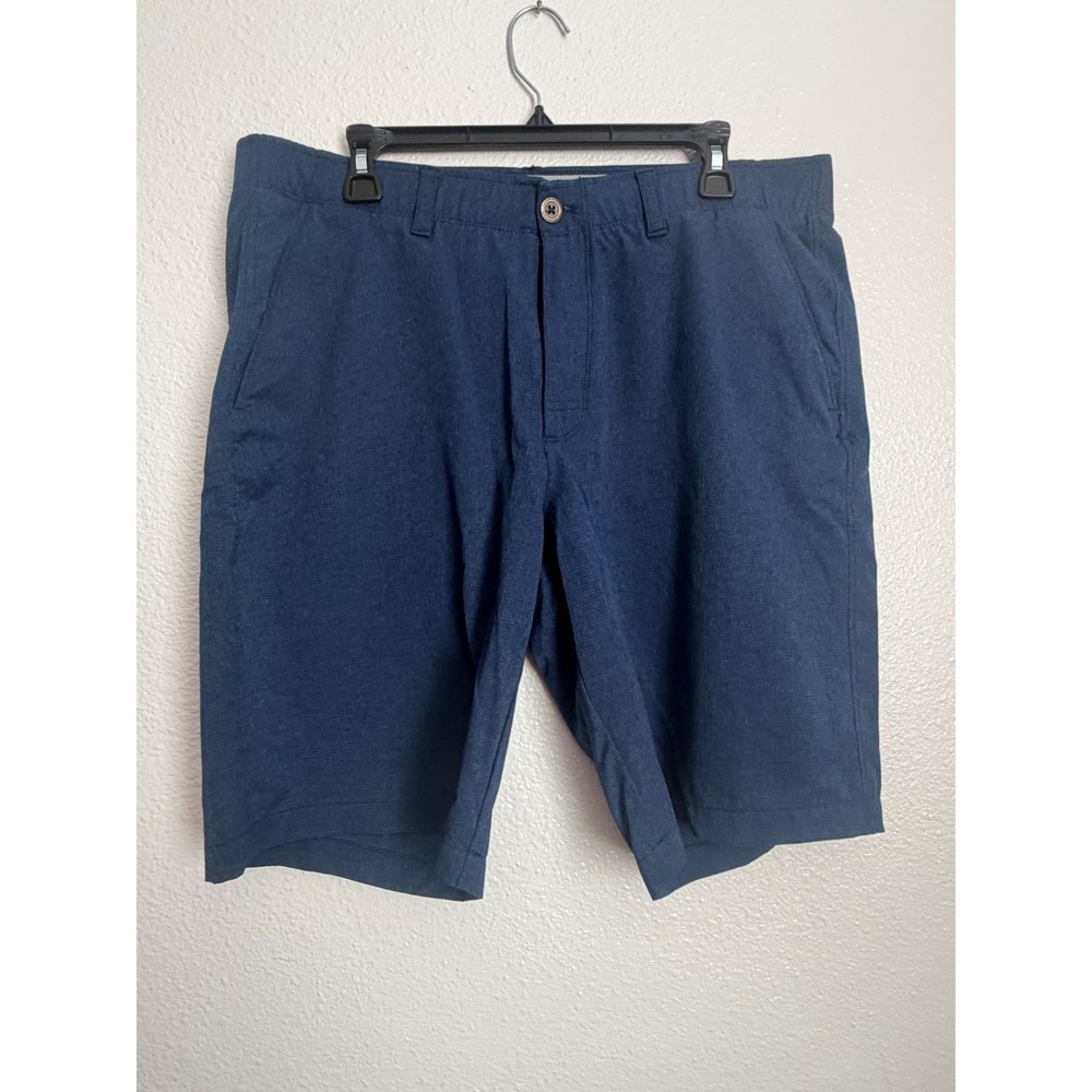 Under Armour Mens HeatGear Golf Shorts Blue‎ Heather Loose Fit Size 38